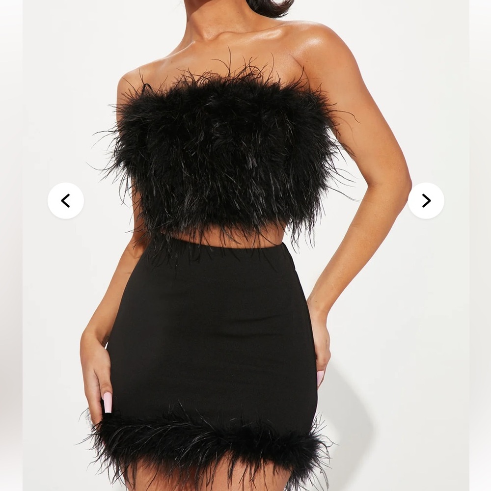 Fashion Nova Black Strapless Dress